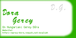 dora gerey business card