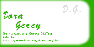 dora gerey business card